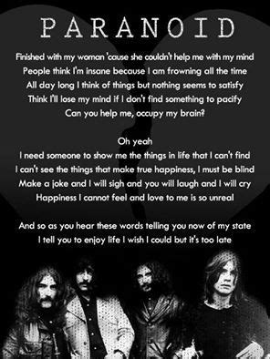 paranoid lyrics|black sabbath " paranoid lyrics.